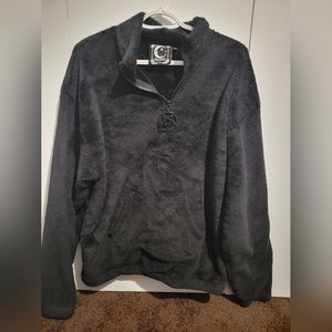 Killstar oversized fleece quarter zip sweatshirt